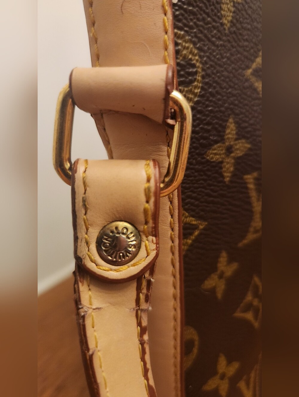 Louis Vuitton Druot Monogram Crossbody - Brown with Tan Trim - Picture 5 of 16